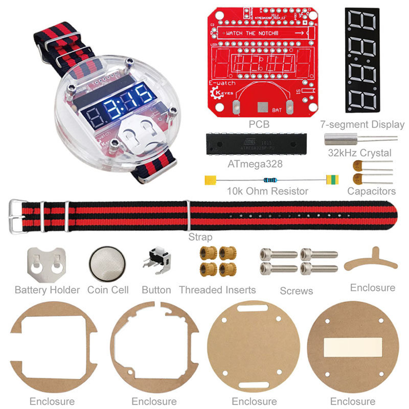 Kit LED de un solo Chip, reloj - Learn Diy Electronics reseña y precio