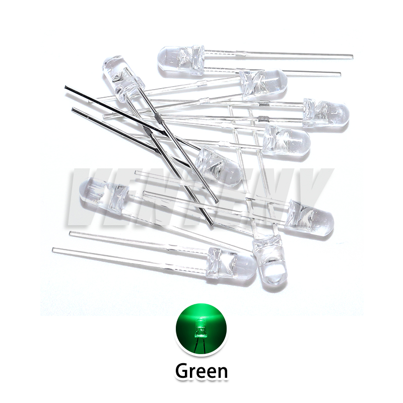 100 Uds 3mm diodo LED Ultra br - Diy Electronic Components reseña y precio
