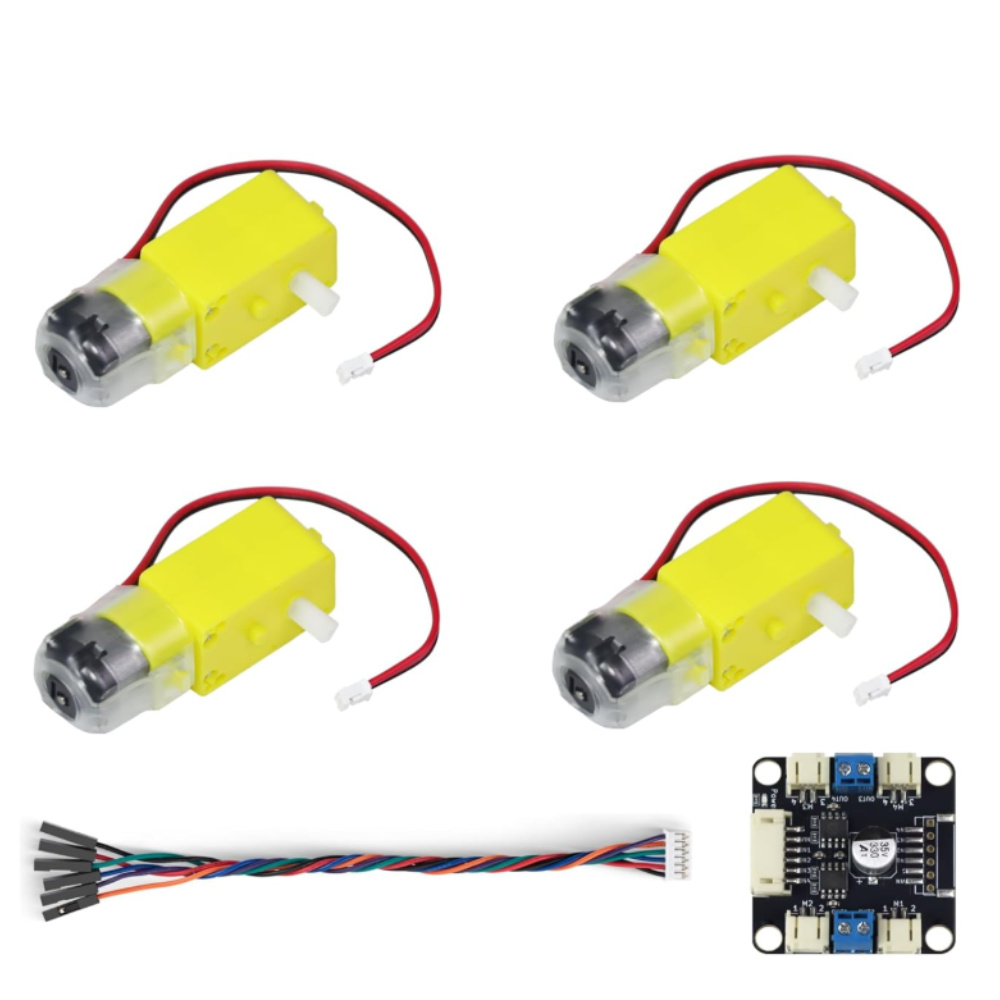 Kit de 4 Motores TT y Controla - L298N Motor Driver reseña y precio