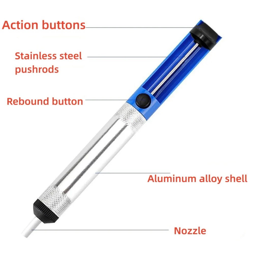 Bomba desoldadora de aluminio, - Flux Pen Electronics reseña y precio
