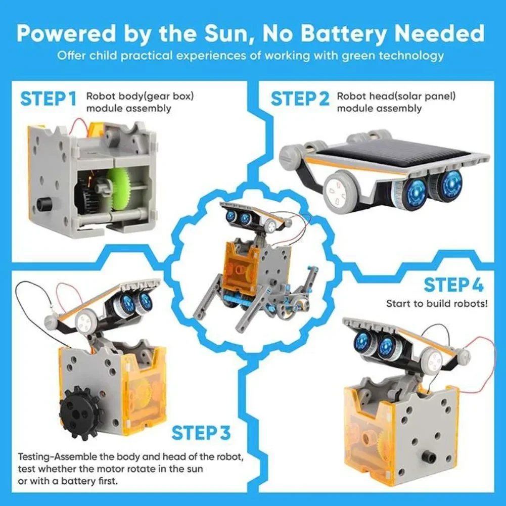 Kit de ciencia Robot con energ - Learn Diy Electronics reseña y precio